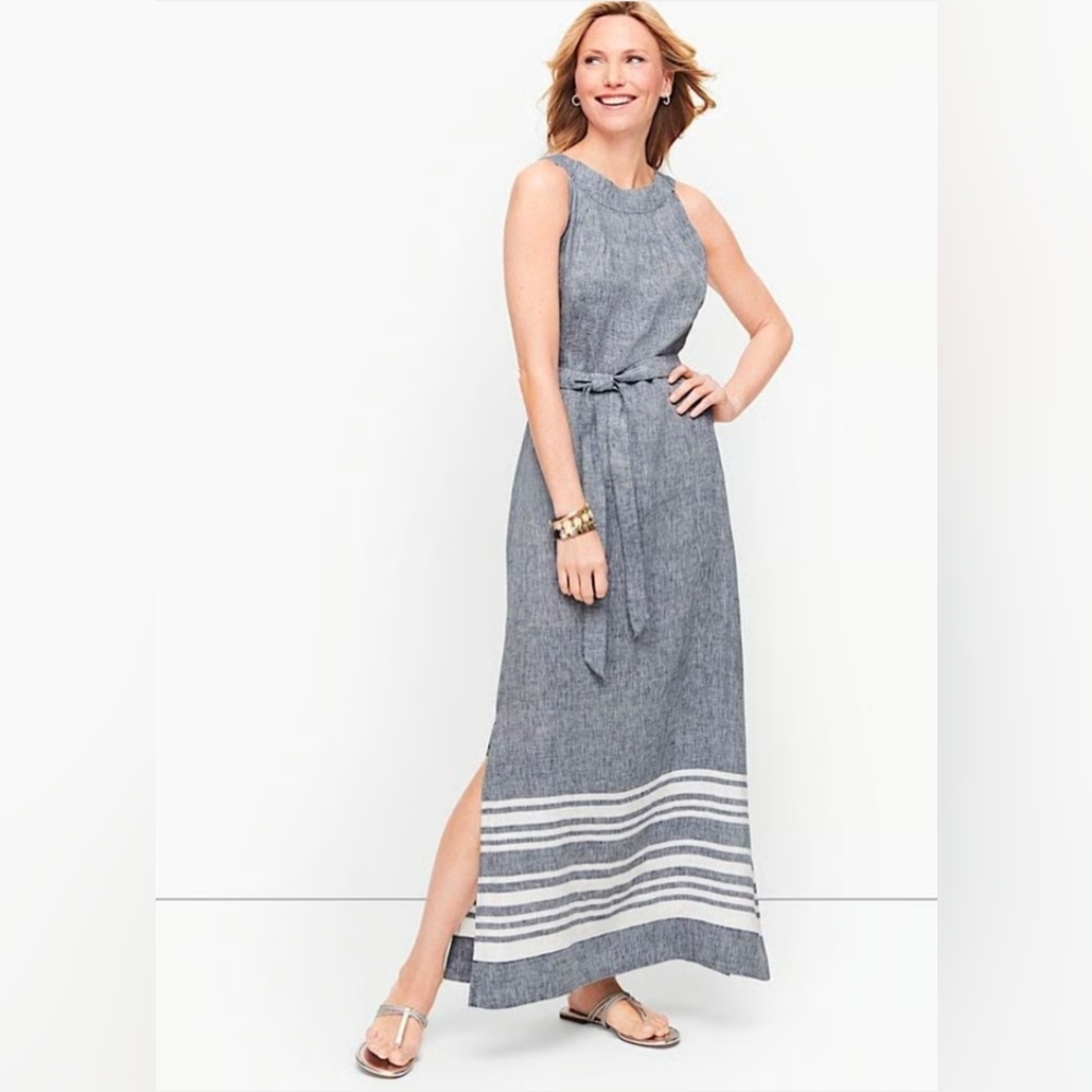 TALBOTS Linen Maxi Dress